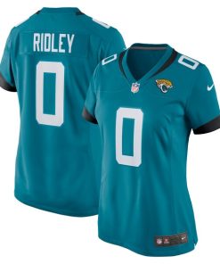 Alternative view of Calvin Ridley Jacksonville Jaguars Nike Women's Game Player Jersey - Teal/Black
