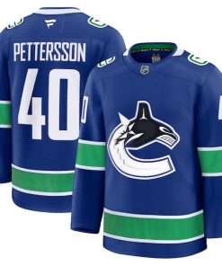 Elias Pettersson Vancouver Canucks  Home Premium Jersey - Blue/Black