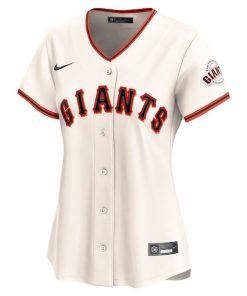Alternative view of San Francisco Giants Nike Women's Home Limited Custom Jersey - Cream
