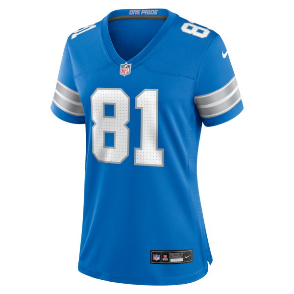Calvin Johnson Detroit Lions Nike Women's Team Retired Game Jersey - Blue - Image 2