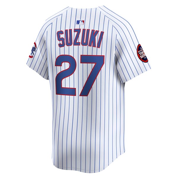 Seiya Suzuki Chicago Cubs Nike 2025 MLB World Tour: Tokyo Series Home Limited Player Jersey - White - Image 3
