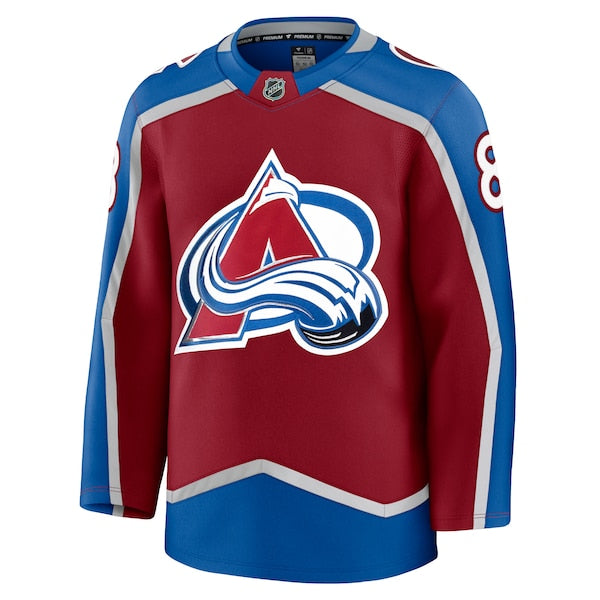 Cale Makar Colorado Avalanche Home Premium Jersey - Burgundy/Navy/White - Image 11