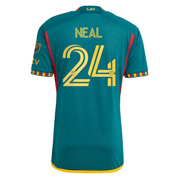 Jalen Neal LA Galaxy adidas 2024 LA Kit Authentic Player Jersey - Green/White - Image 2