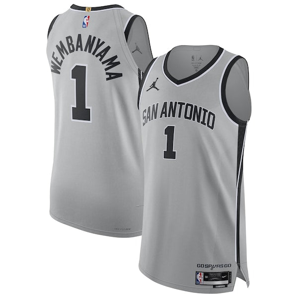 Victor Wembanyama San Antonio Spurs Jordan Brand Unisex Authentic Jersey - Statement Edition - Gray