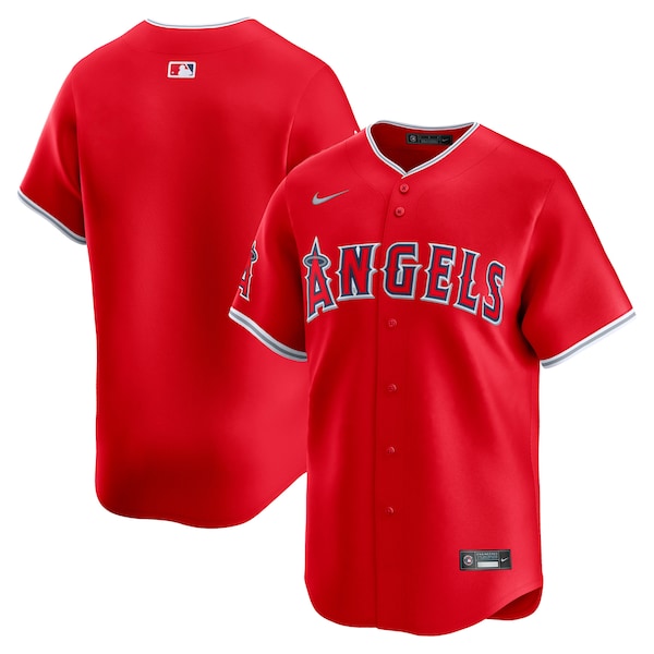 Los Angeles Angels Nike Alternate Limited Jersey - Red/White - Image 2