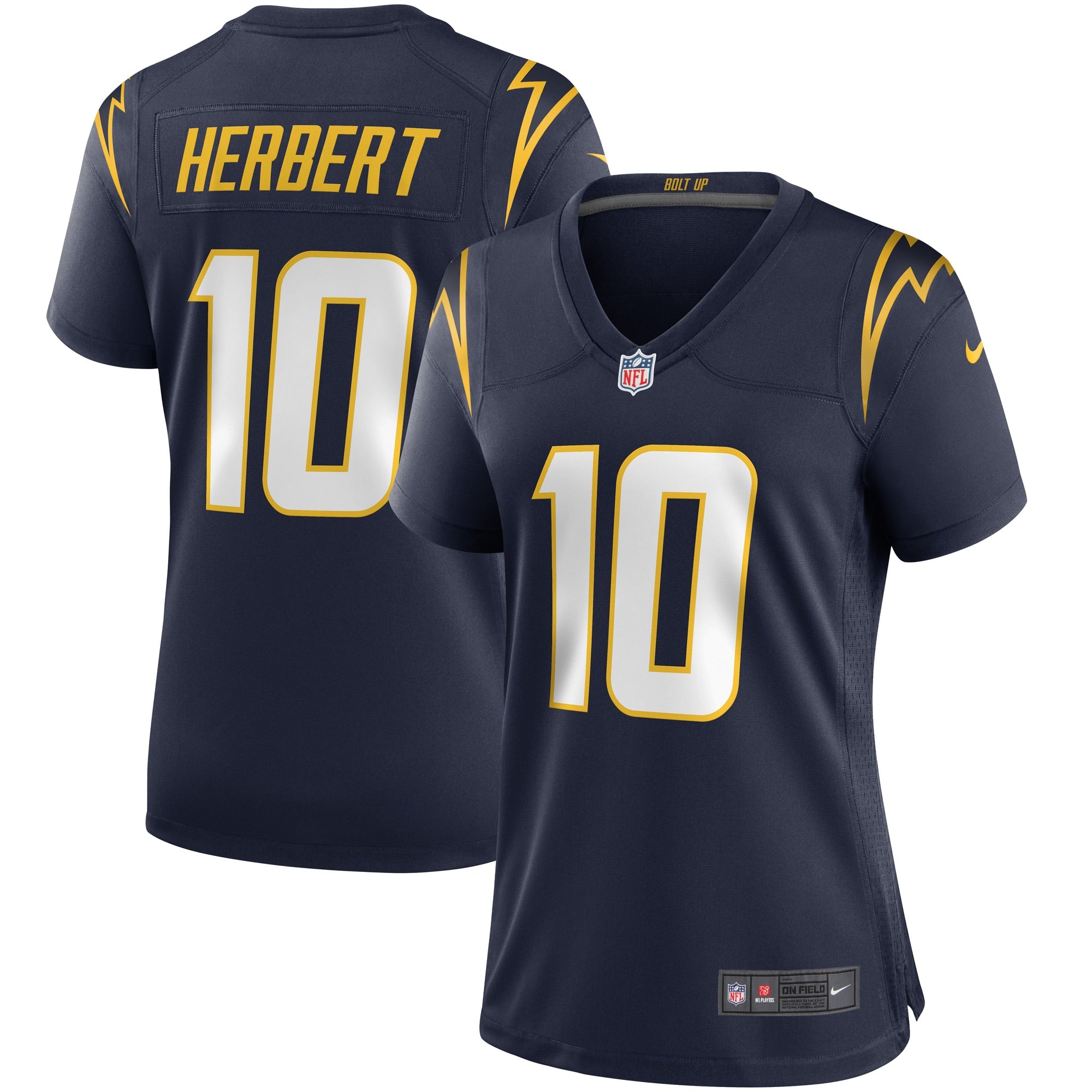 Justin Herbert Los Angeles Chargers Nike Women's Player Game Jersey - Powder Blue/Navy - Image 5