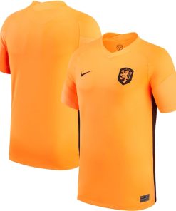 Netherlands Women's National Team Nike Youth 2022/23 Home Replica Blank Jersey - Orange