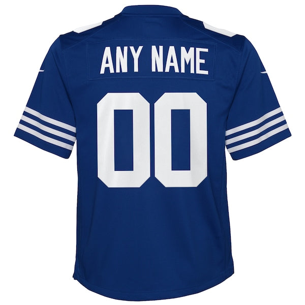 Indianapolis Colts Nike Youth Alternate Custom Game Jersey - Royal - Image 3