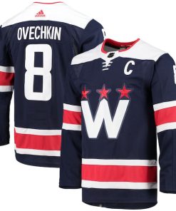 Alexander Ovechkin Washington Capitals adidas Alternate Primegreen Authentic Player Jersey - Navy/Red/White