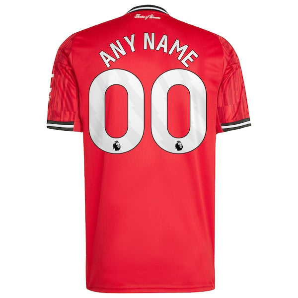 Manchester United adidas Home 2025/26 Custom Replica Jersey - Red/White - Image 4