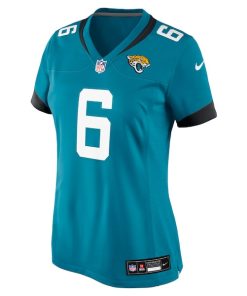 Alternative view of Greg Newsome II Jacksonville Jaguars Nike Women's Team  Game Jersey -  Teal