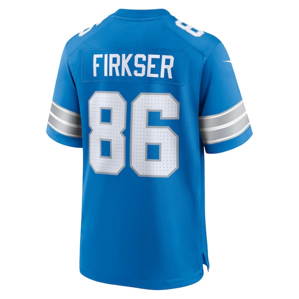 Anthony Firkser Detroit Lions Nike Team Game Jersey - Blue - Image 3