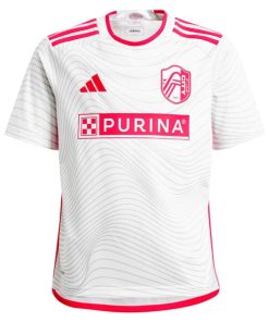 Alternative view of St. Louis City SC adidas Youth 2024 The Confluence Kit Replica Custom Jersey - White
