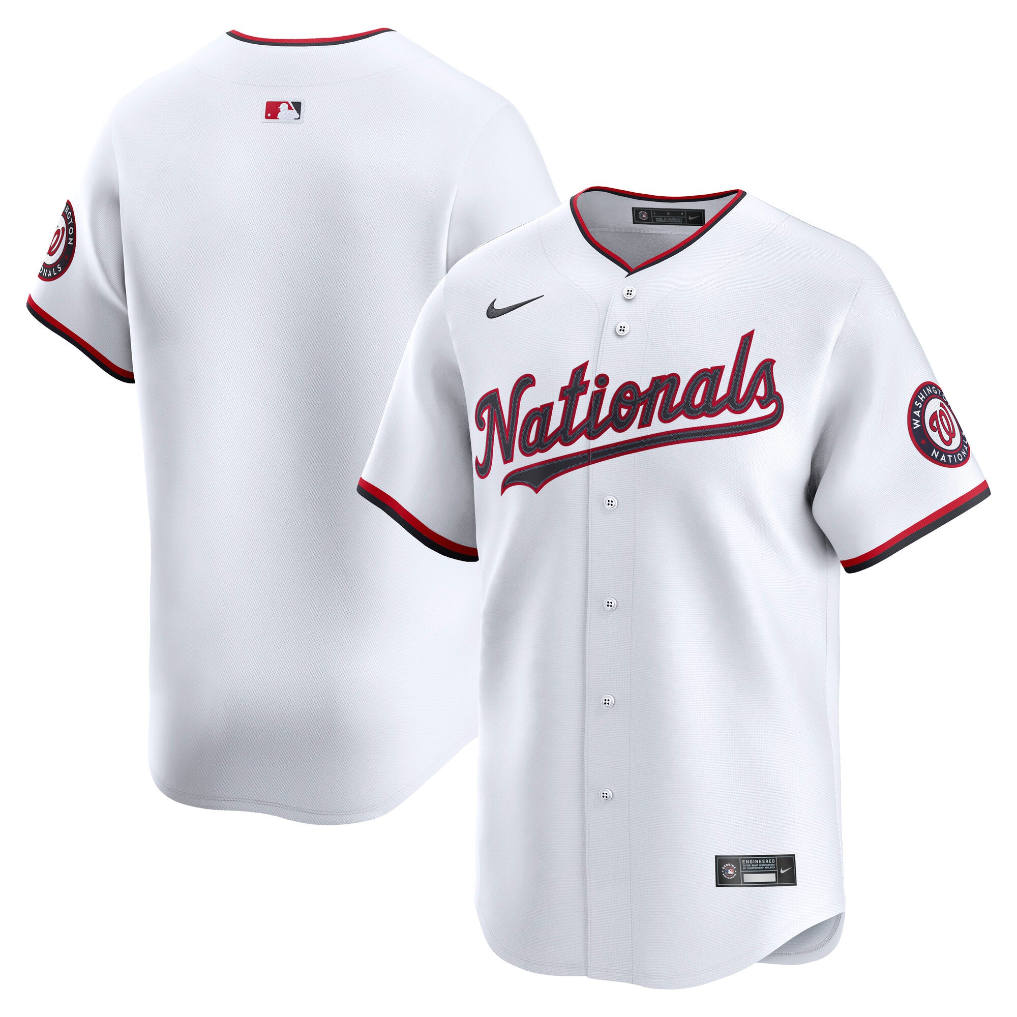 Washington Nationals Nike Alternate Limited Jersey - Navy/White - Image 5