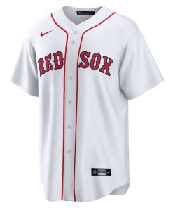 Alternative view of Boston Red Sox Nike Home Blank Replica Jersey - White