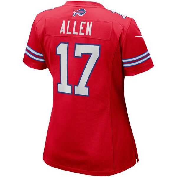 Josh Allen Buffalo Bills Nike Women's Alternate Game Player Jersey - Red - Image 3