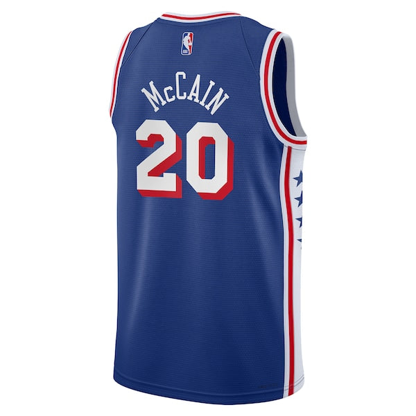 Jared McCain Philadelphia 76ers Nike Youth Swingman Jersey - Icon Edition - Royal - Image 3