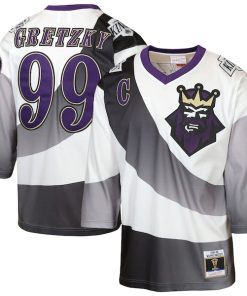 Wayne Gretzky Los Angeles Kings  Youth 1995/96 Power Play Throwback Alternate Player Jersey with Captain Patch - White/Black