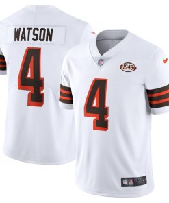 Deshaun Watson Cleveland Browns Nike 2021 Alternate Vapor Limited Jersey - White/Brown