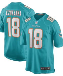 Erik Ezukanma Miami Dolphins Nike Game Player Jersey - Aqua