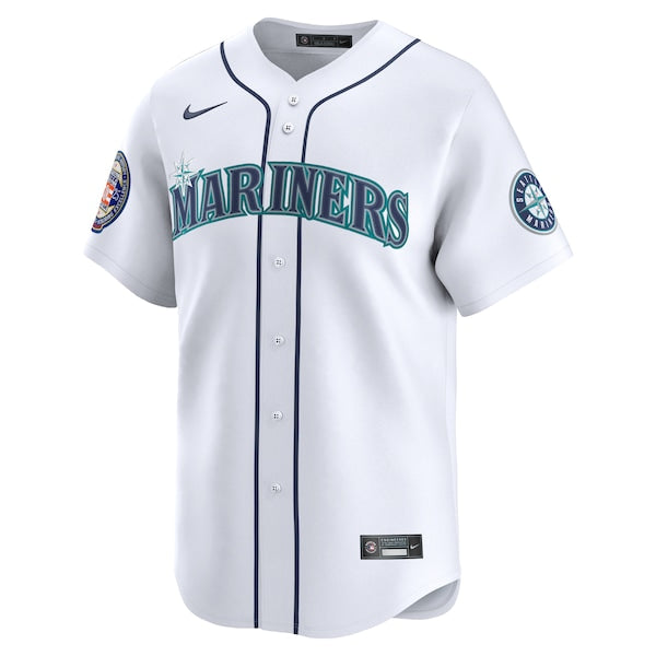 Ichiro Suzuki Seattle Mariners Nike 2025 National Baseball Hall of Fame Nike Home Limited Player Jersey - White/Aqua - Image 3