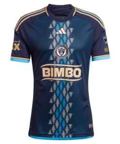 Alternative view of Philadelphia Union adidas 2024 Primary Authentic Blank Jersey - Navy