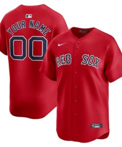 Boston Red Sox Nike  Alternate Limited Custom Jersey?¨C Red
