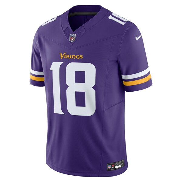 Justin Jefferson Minnesota Vikings Nike Vapor F.U.S.E. Limited Jersey - Purple/White - Image 3