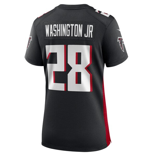 Carlos Washington Jr. Atlanta Falcons Nike Women's Team Game Jersey - Black - Image 3