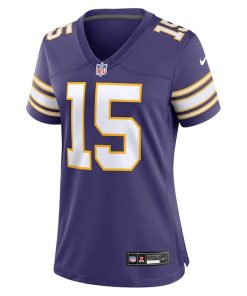 Alternative view of Joshua Dobbs Minnesota Vikings Nike Women's Alternate Game Jersey - Purple