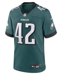 Alternative view of Oren Burks Philadelphia Eagles Nike  Game Jersey - Midnight Green