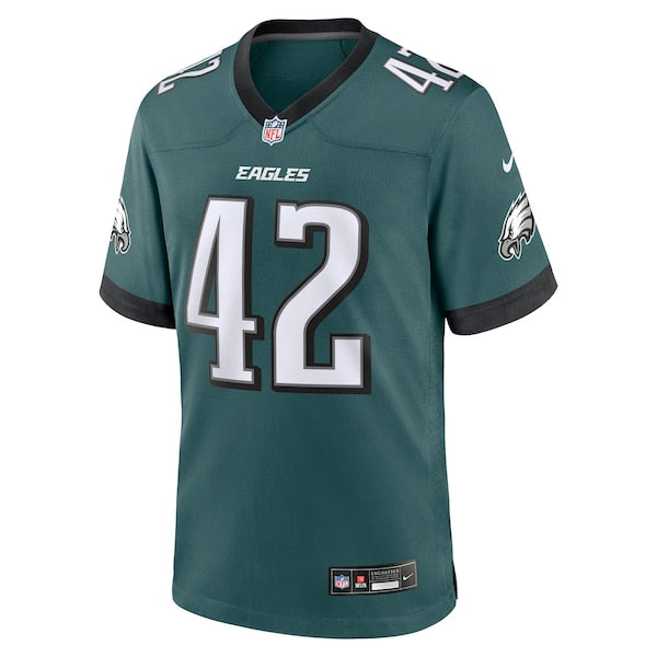 Oren Burks Philadelphia Eagles Nike Game Jersey - Midnight Green - Image 2