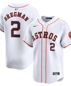 Alex Bregman Houston Astros Nike Home Limited Player Jersey - White/Gray