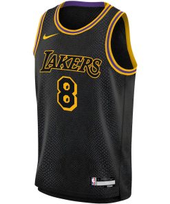 Alternative view of Kobe Bryant Los Angeles Lakers Nike Swingman Jersey - City Edition - Black