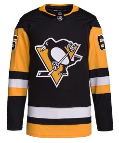 Alternative view of Erik Karlsson Pittsburgh Penguins adidas Home Primegreen Authentic Pro Player Jersey - Black