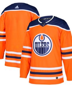 Edmonton Oilers adidas Home Authentic Blank Jersey - Orange