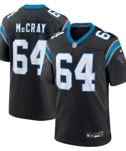 Justin McCray Carolina Panthers Nike Team Game Jersey - Black