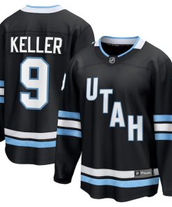 Clayton Keller Utah Hockey Club  Breakaway Player Jersey - Black/White