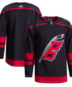 Carolina Hurricanes adidas Home Primegreen Authentic Jersey - Black