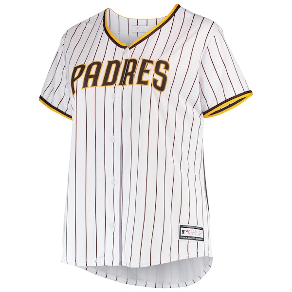 Fernando Tatis Jr. San Diego Padres Women's Plus Size Replica Player Jersey - White/Brown - Image 2