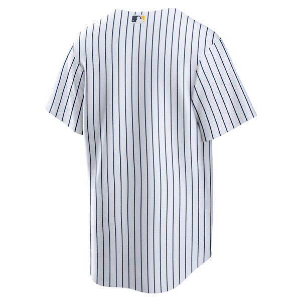 Milwaukee Brewers Nike Home Replica Team Jersey - White/Navy - Image 4
