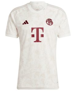 Alternative view of Serge Gnabry Bayern Munich adidas 2023/24 Third Replica Jersey - White