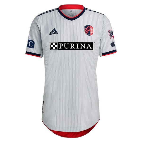 Jo?o Klauss St. Louis City SC adidas 2024 The Spirit Kit Authentic Jersey - Gray - Image 2