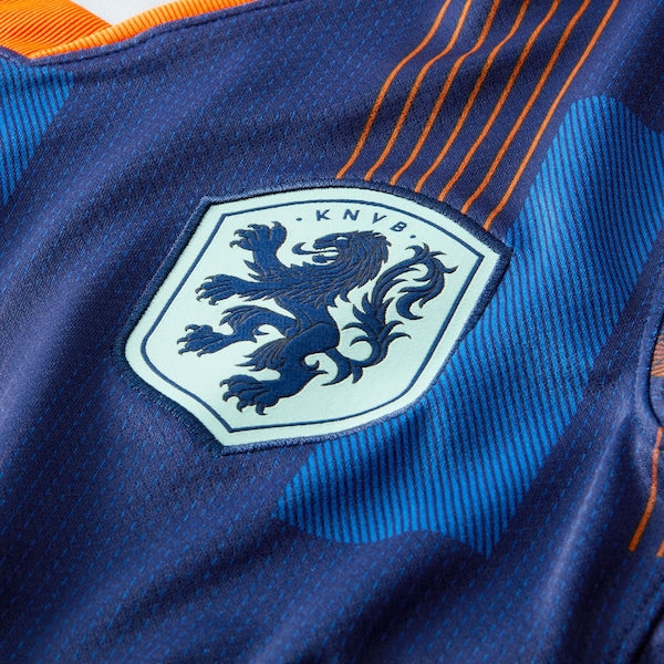 Netherlands National Team Nike Youth 2024 Away Replica Jersey - Blue - Image 4