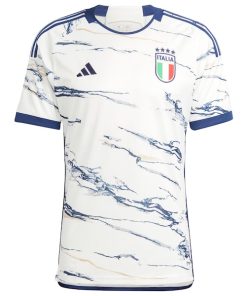 Alternative view of Italy National Team adidas 2023 Away Replica Jersey - White