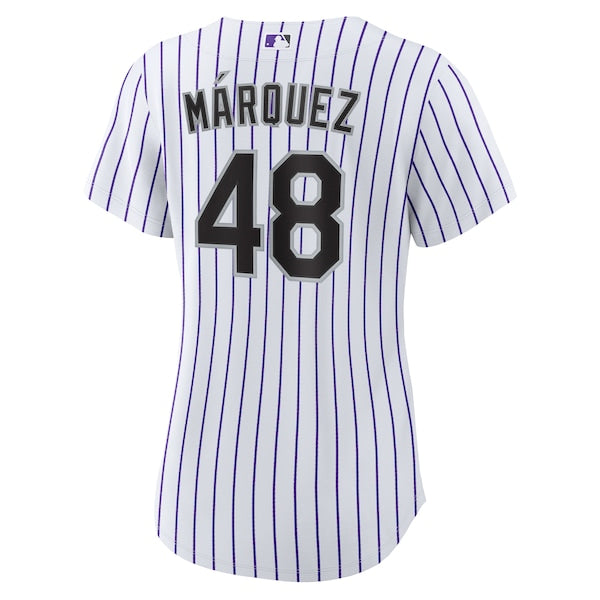 German Marquez Colorado Rockies Nike Women's Home Replica Jersey - White - Image 3