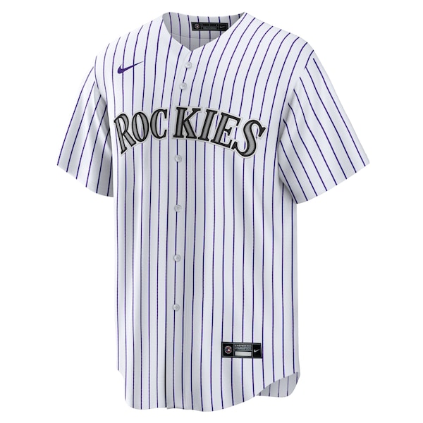 Colorado Rockies Nike Home Blank Replica Jersey - White - Image 2