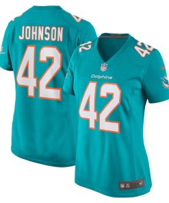 Alexander Johnson Miami Dolphins Nike Women's  Game Jersey -  Aqua