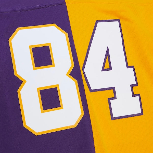 Randy Moss Minnesota Vikings 1998 Split Legacy Replica Jersey - Purple/Gold - Image 3