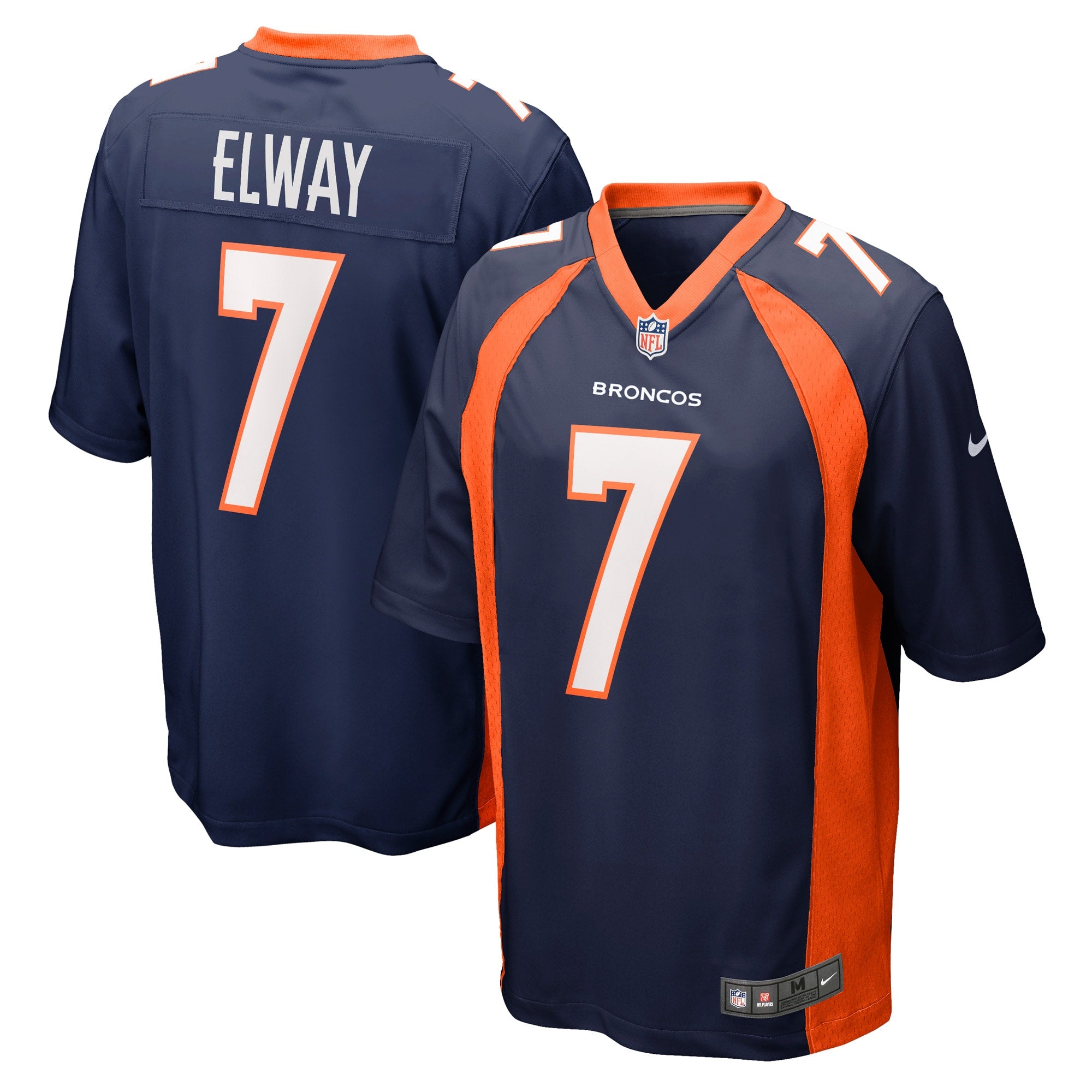 John Elway Denver Broncos Nike Game Retired Player Jersey - Orange/Navy - Image 6